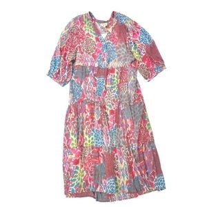 Anthropologie Fig and Flower Midi Dress